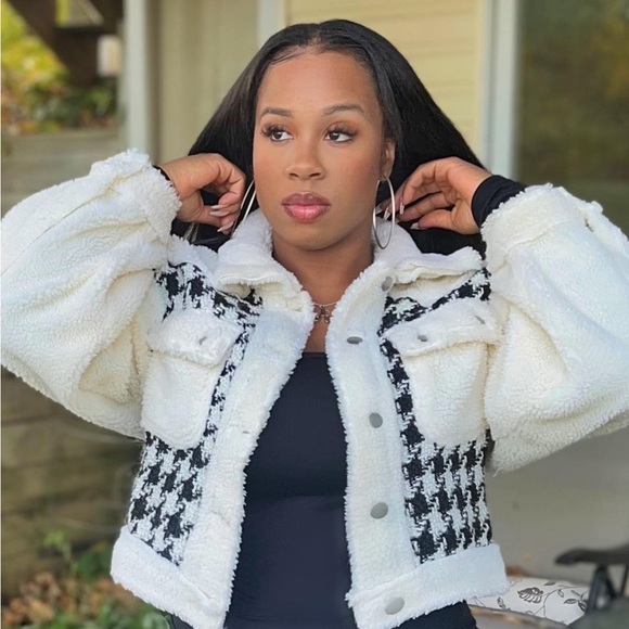 Sherpa houndstooth jacket - Picture 3 of 3